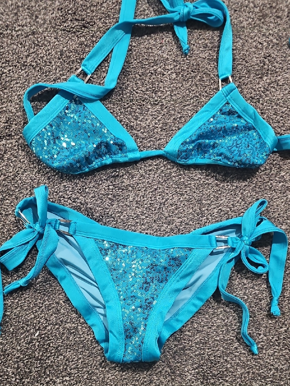 Blue Sequin Bikini
